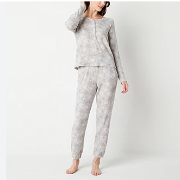 AMBRIELLE  SIZE XL WAFFLE KNIT PAJAMA SET - Picture 1 of 6